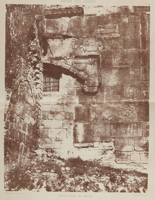 Porte Sous El-Aksa Salzmann, Auguste  (French, 1824-1872)