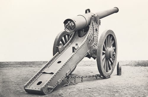 Canon Long de 155 M/M sur Affût Siège Unidentified 