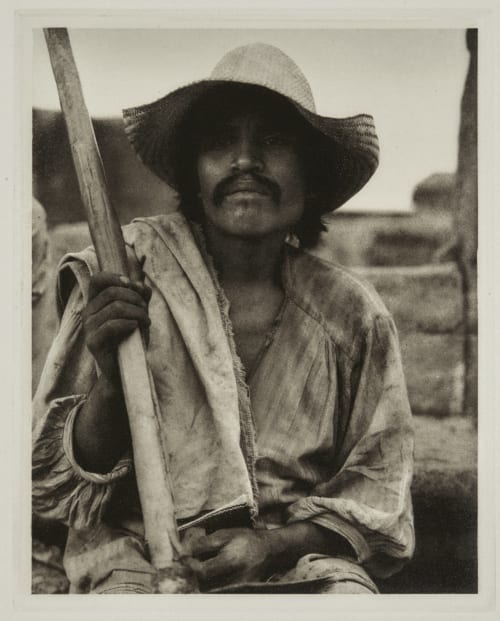 Man with Hoe – Los Remedios Strand, Paul  (American, 1890-1976)