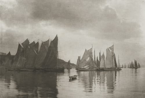Brixham Trawlers Gale, Joseph Colonel  (British, 1835-1906)