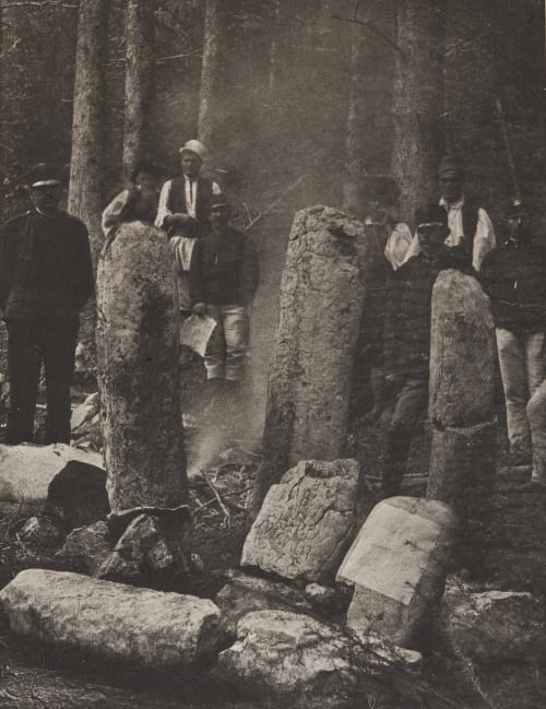 Fig. 12. Römische Meilensteingruppe Nr. 44 der Strasse Sarajevo Unidentified 