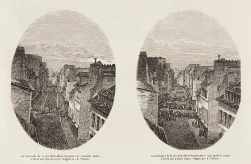 La Barricade de la rue Saint-Maur-Popincourt Thibault, Charles-Francois  (French)