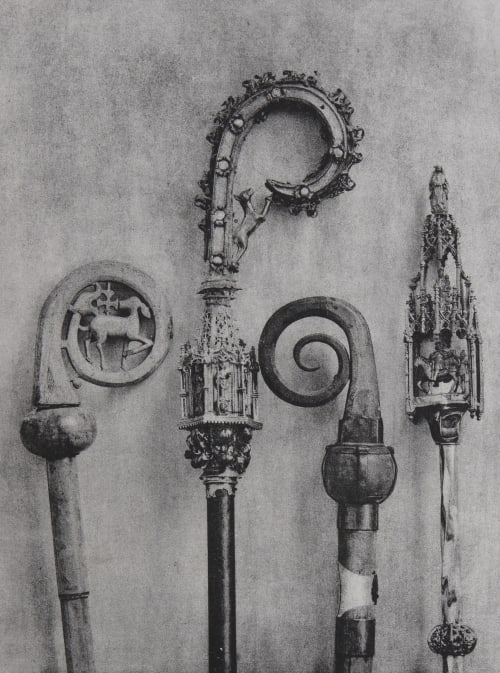 4. Crosse Abbatiale / 5. Crosse Épiscopale / 6. Cross Épiscopale / 7. Masse de Bedeau Maes, Joseph  (Belgian, 1838-1908)