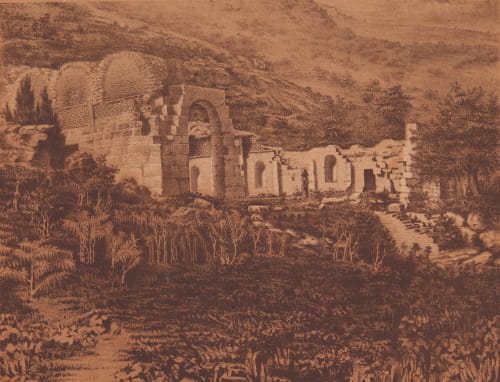 Pl. 61 Vue des Restes du Nimphé des Zaghouan Tremaux, Pierre  (French, 1818-1895)