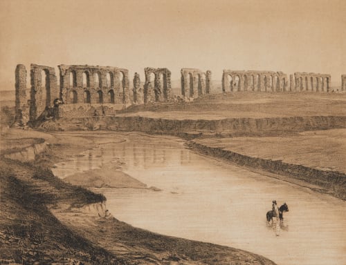 Vue De L’Aqueduc de Carthage Tremaux, Pierre  (French, 1818-1895)