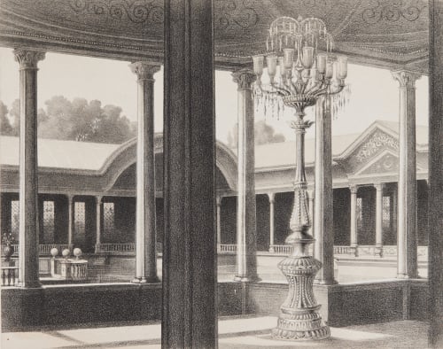 Pl. 12 Vue Intérieure de Kiosque Tremaux, Pierre  (French, 1818-1895)