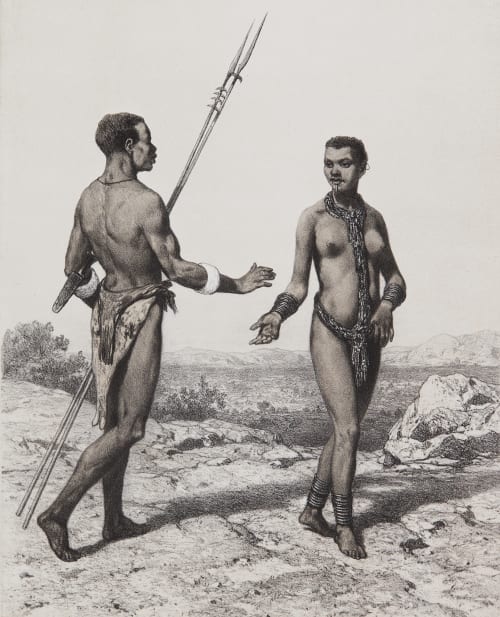 Pl. 25 Nègre et Négresse du Bertha Tremaux, Pierre  (French, 1818-1895)