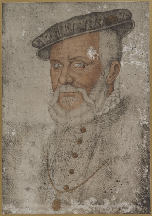 Portrait d’Anne de Montmorency, dessin appartenant au Musée de Limoges Vidal, Leon  (French, 1833-1906)