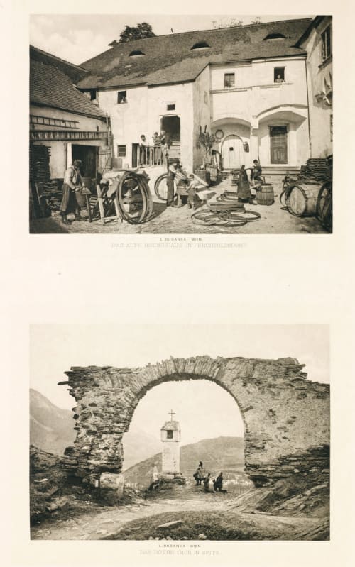 Diptych: Das alle Binderhaus in Perchtoldsdorf & Das rothe Thor in Spitz Susanka, L.  (Austrian)