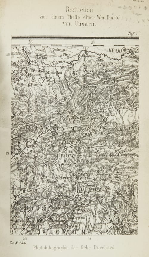Reduction von einem Theile einer Wandkarte von Ungarn 