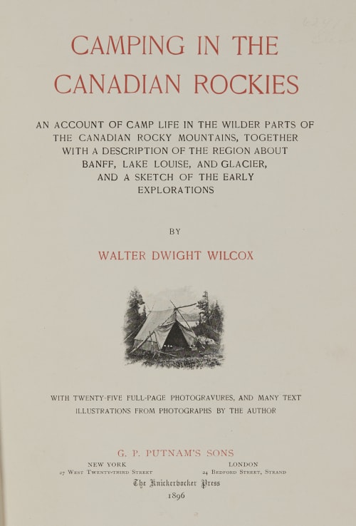 Camping in the Canadian Rockies Wilcox, Walter Dwight  (American, 1869–1949)