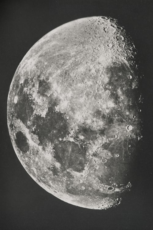 The Moon – First Quarter Rutherfurd, Lewis M.  (American, 1816-1892)