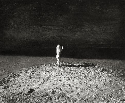 Natalie Throwing Rocks, Aravapia Canyon