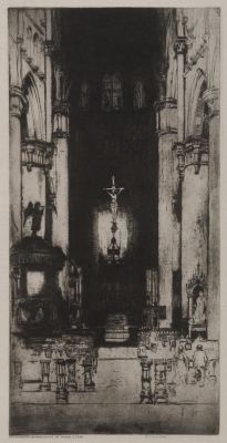 Etching: Notre Dame, Dinant