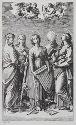 Ste Cécile d’apres Raphael