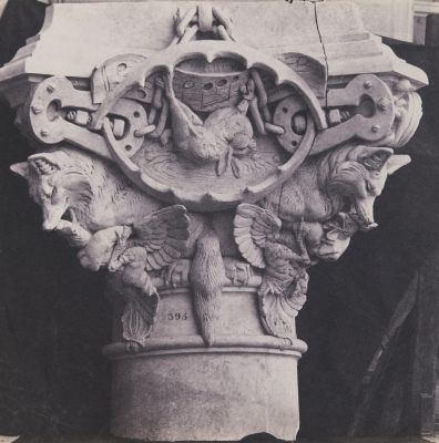 Column Head, Nouveau Louvre, 1856