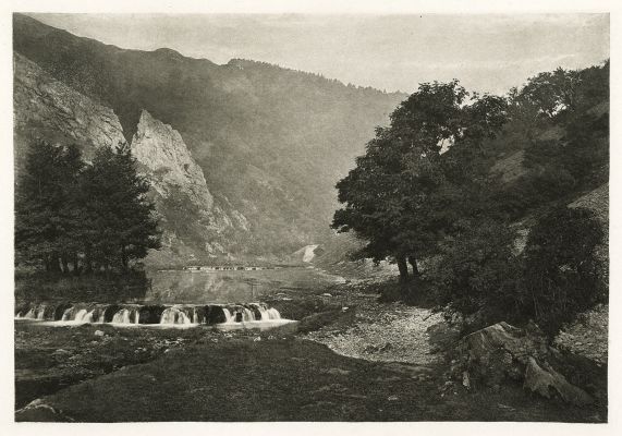 Plate XXXVII Entrance to Dove Dale, Derbyshire