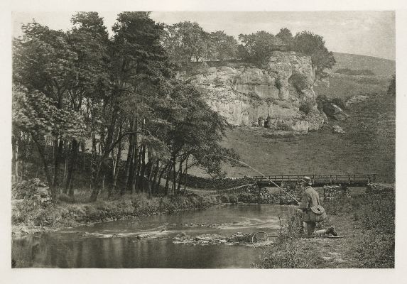 Plate LIV Wolfscote Bridge and Franklyn Rock, Beresford Dale