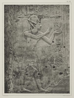 (Pl. LXI) Portrait de Séti 1er A Abydos
