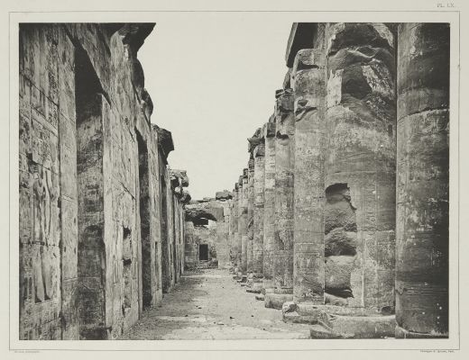 (Pl. LX) Temple de Séti 1er (Vue Intèrieure)