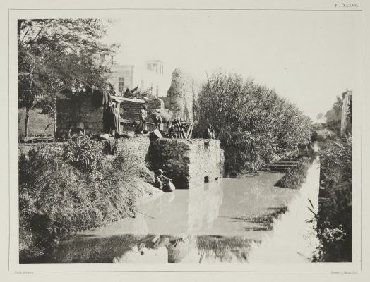 (Pl. XXXVII) Sakieh — Système d’Arrosage Arabe