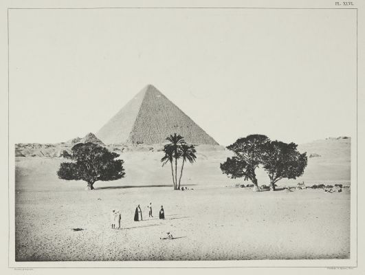 (Pl. XLVI) La Grande Pyramide, Vue de L’Est