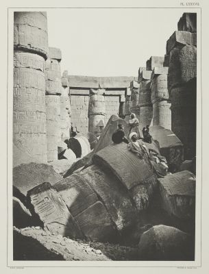 (Pl. LXXXVII) Vue Intérieure de la Salle Hypostyle