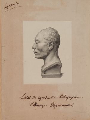 Test lithograph from daguerreotype