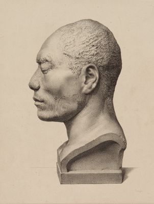 Test lithograph from daguerreotype