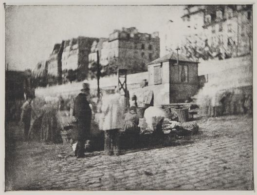 Scène de marché au Port de l’Hôtel de Ville, Paris