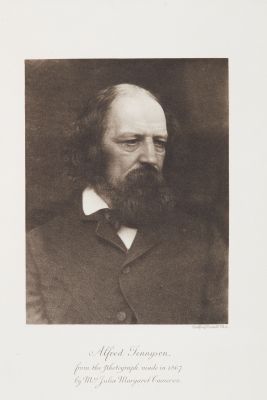 Alfred Tennyson from the photograph made of 1867 by Mrs. Julia Margaret Cameron