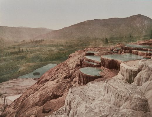 Pulpit Terraces from Above, Yellowstone National Park
