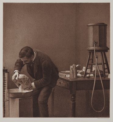 Arrangement for Taking Composite Photographs of Skulls, Photograph No. 1