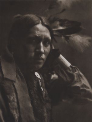 Eine Sioux-Indianerin (Plenty Wounds)