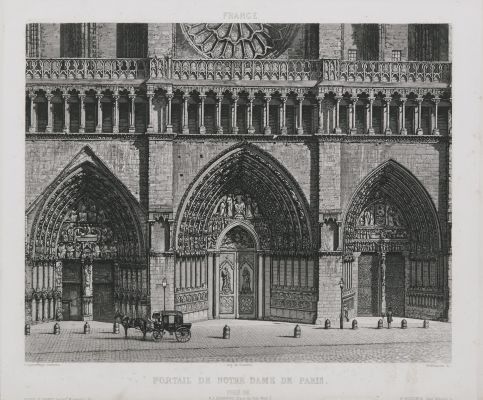 France. Portail de Notre-Dame de Paris