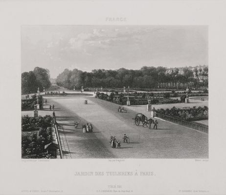 France. Jardin des Tuileries à Paris