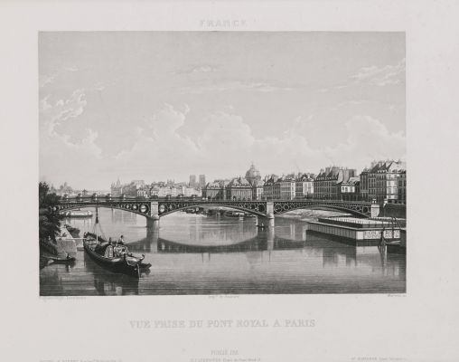 Paris. Vue prise du Pont Royal à Paris