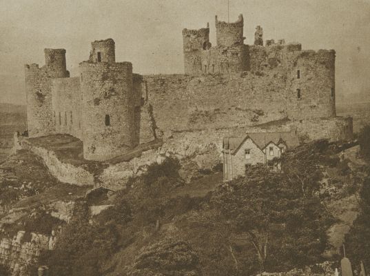Plate I Harlech Castle From The Rock