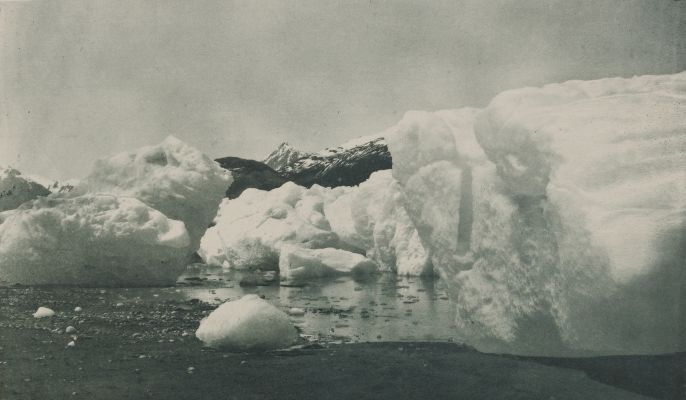 Bergs Stranded at Low Tide, Near Muir Glacier