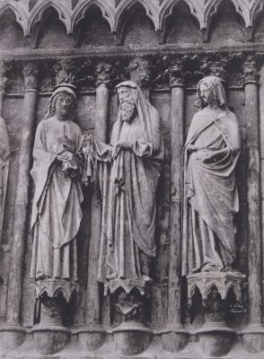 Cathedrale de Rheims, Sculptures de la Visitation