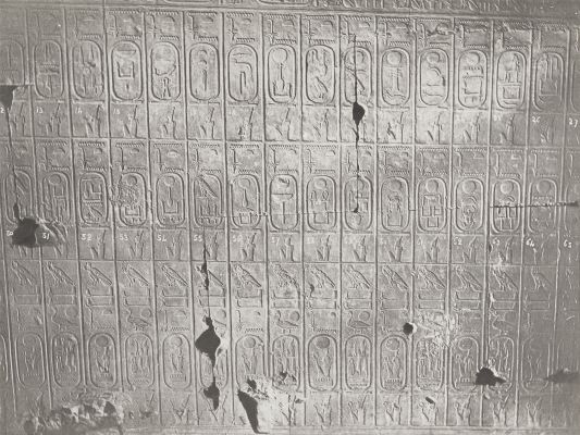 27 Abydos Temple de Séti Table des Rois 3e Partie