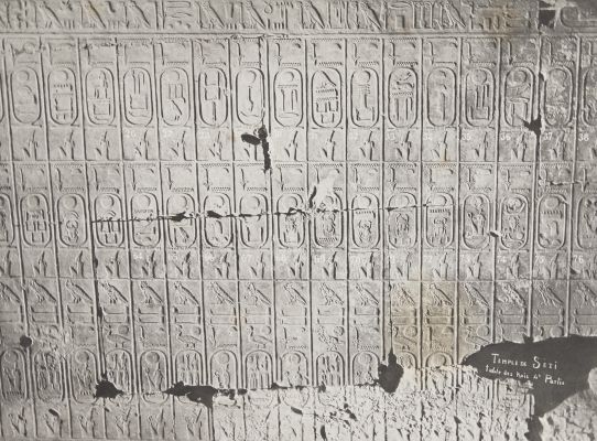28 Abydos Temple de Séti Table des Rois 4e Partie