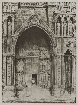 Cathédrale de Chartres, porche méridional, porte de gauche