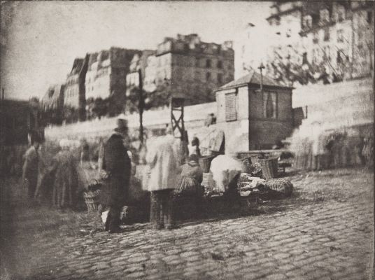 Scène de Marché au Port de l’Hôtel de Ville, Pariss