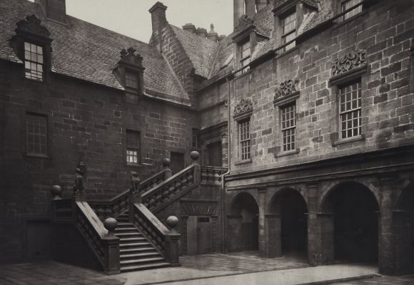 The Outer Court, with the Great Stair Leading to the Fore-Hall