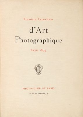 Première Exposition d’Art Photographique 1894