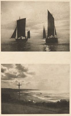 Diptych: Au Soleil couchant & Coucher de Soleil sur la Plage de Trouville (alt)