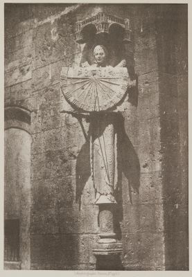 Angel with a Sundial Photographed at 11 am, Chartres