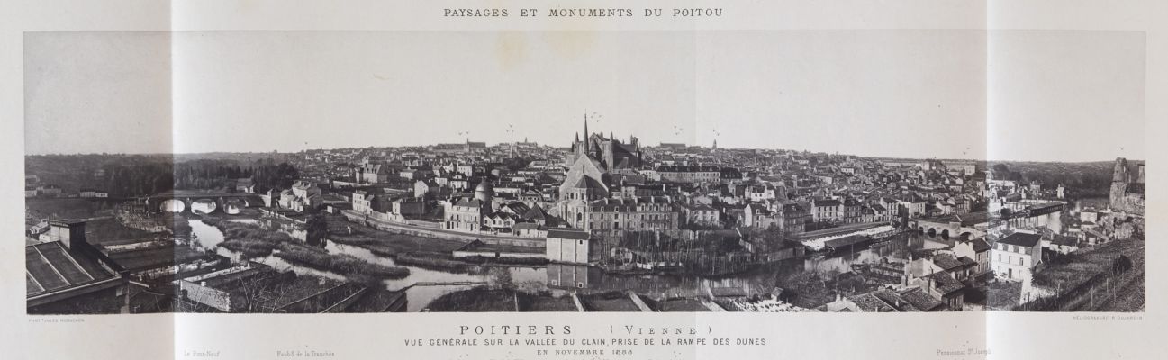 Vue Générale Sur La Vallée du Clain Prise de la Rampe des Dunes