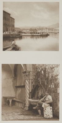 Im Hafen Von Palermo /  Im Hofe Der Villa >Giorgio< In Lapad Bei Ragusa.